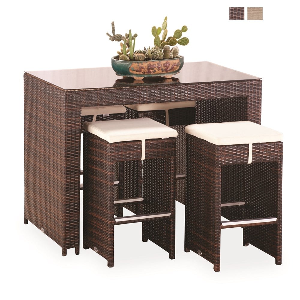 Rattan Bar Masa Takımı GML047