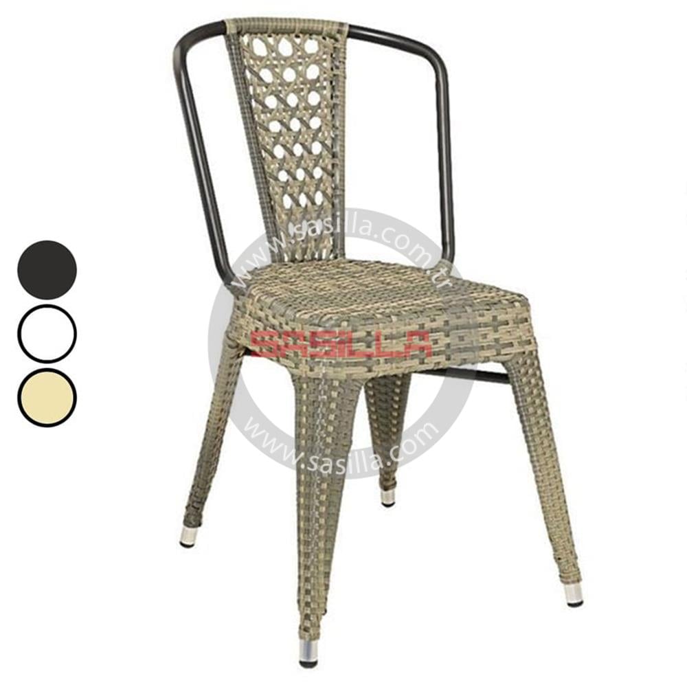 Tolix Rattan Sandalye