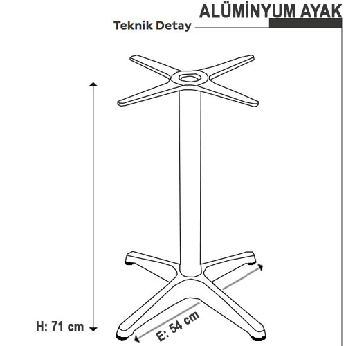 tekli masa ayağı