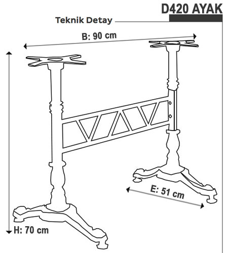 ikili masa ayağı