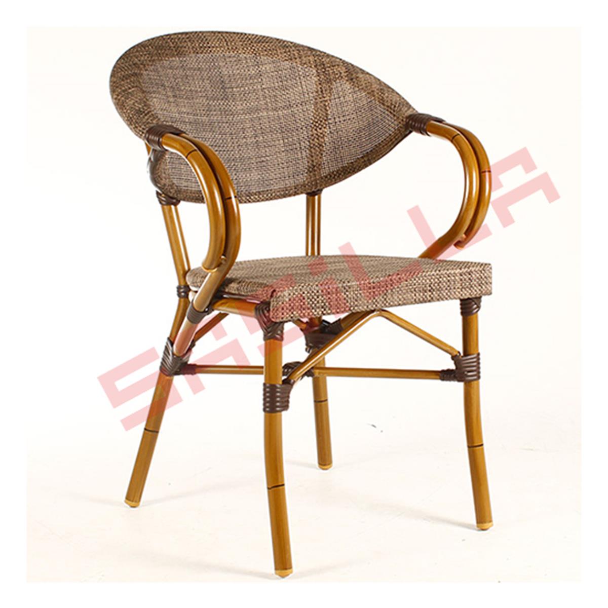 Alüminyum Bambu Rattan Sandalye | Bambu Rattan Koltuk