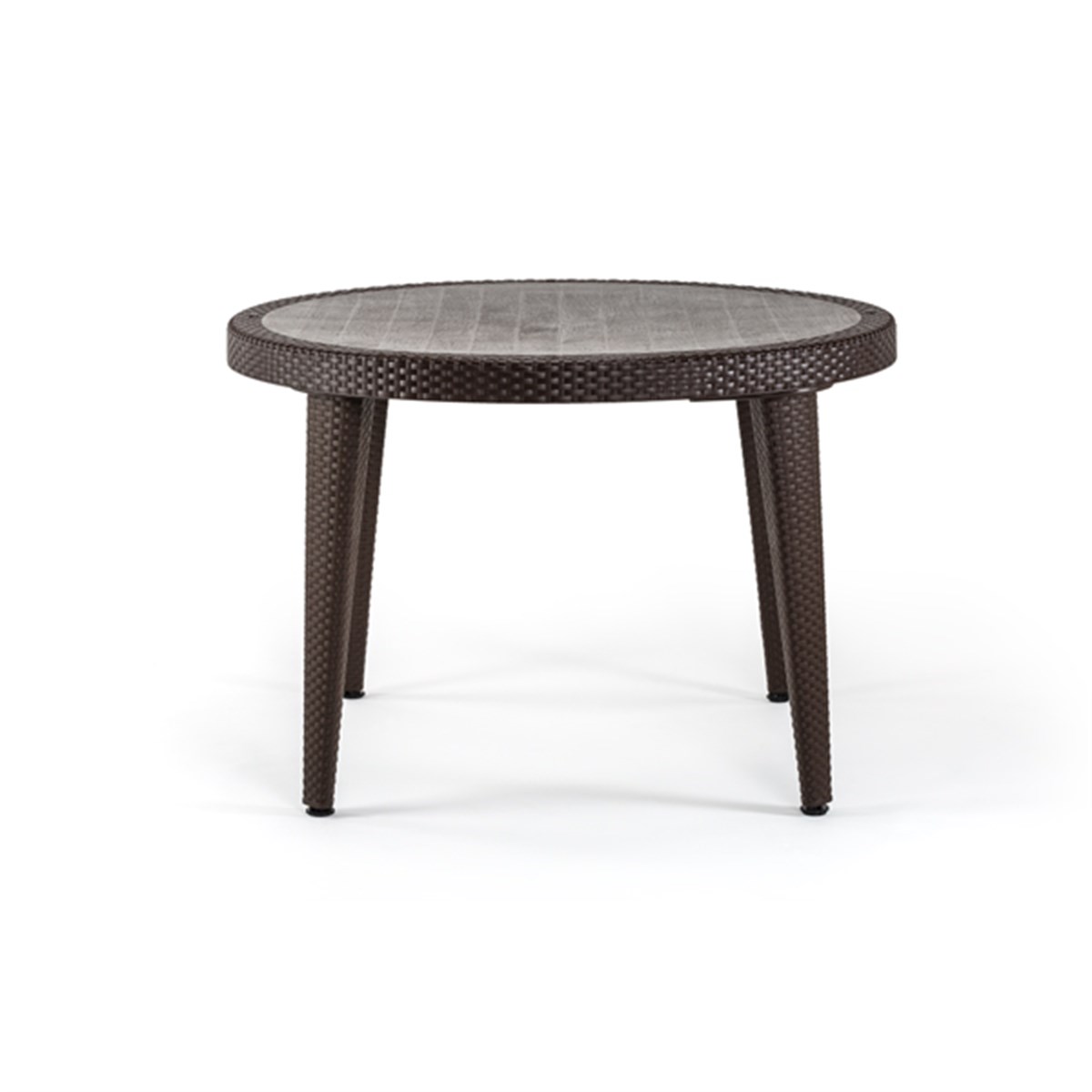 Osaka 110 cm Rattan Görünümlü Masa | Dış Mekan Masası