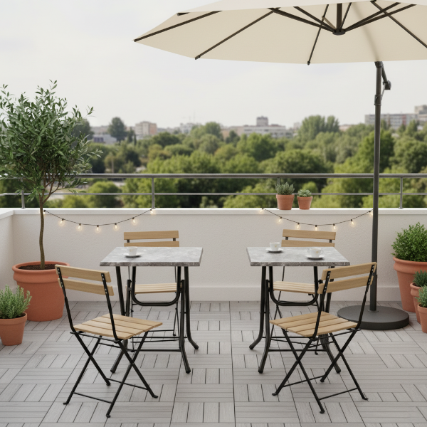 Werzalit (Wermodin) Katlanır Cafe Masası 70x70