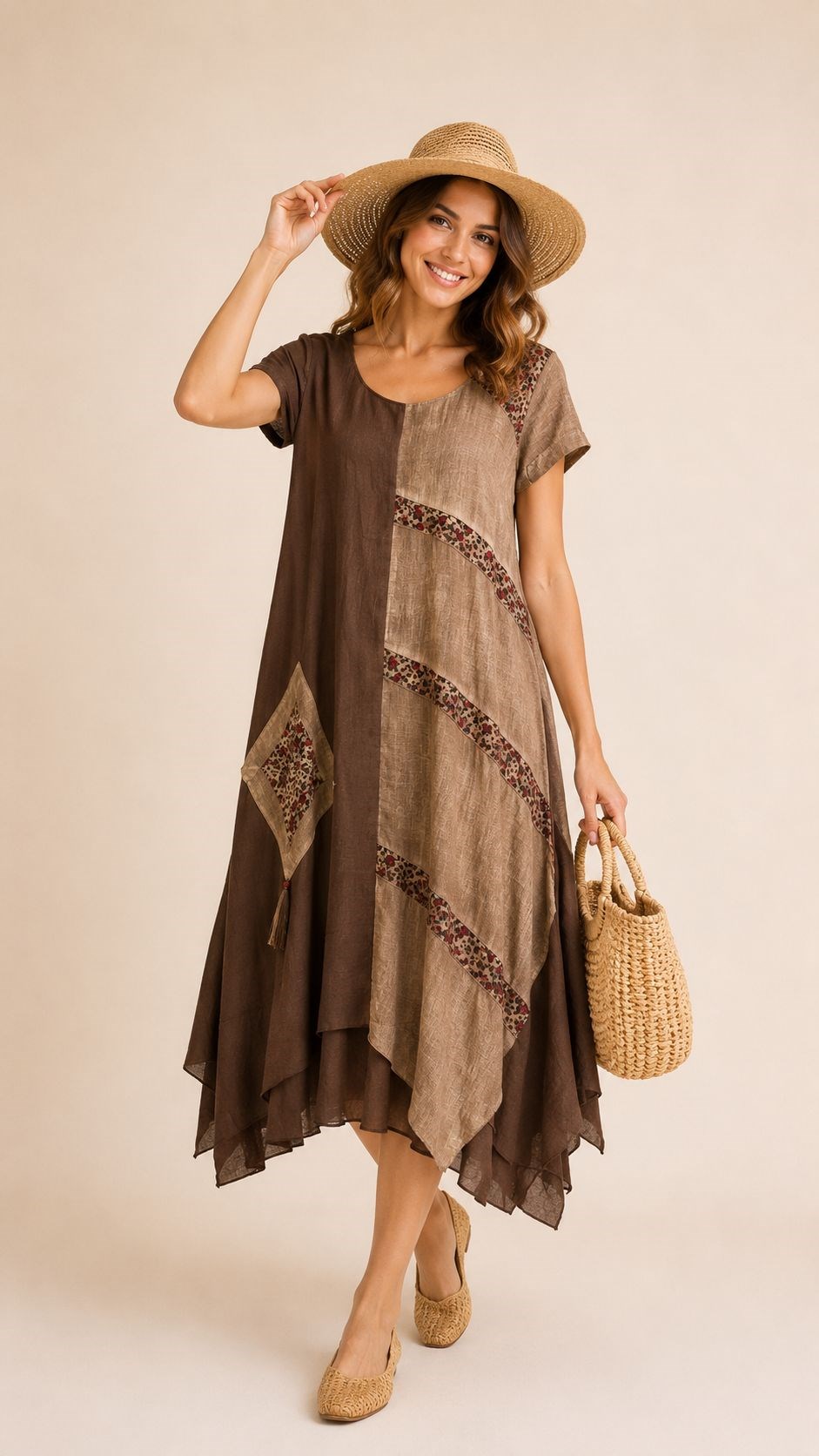 3049 Camel Elbise