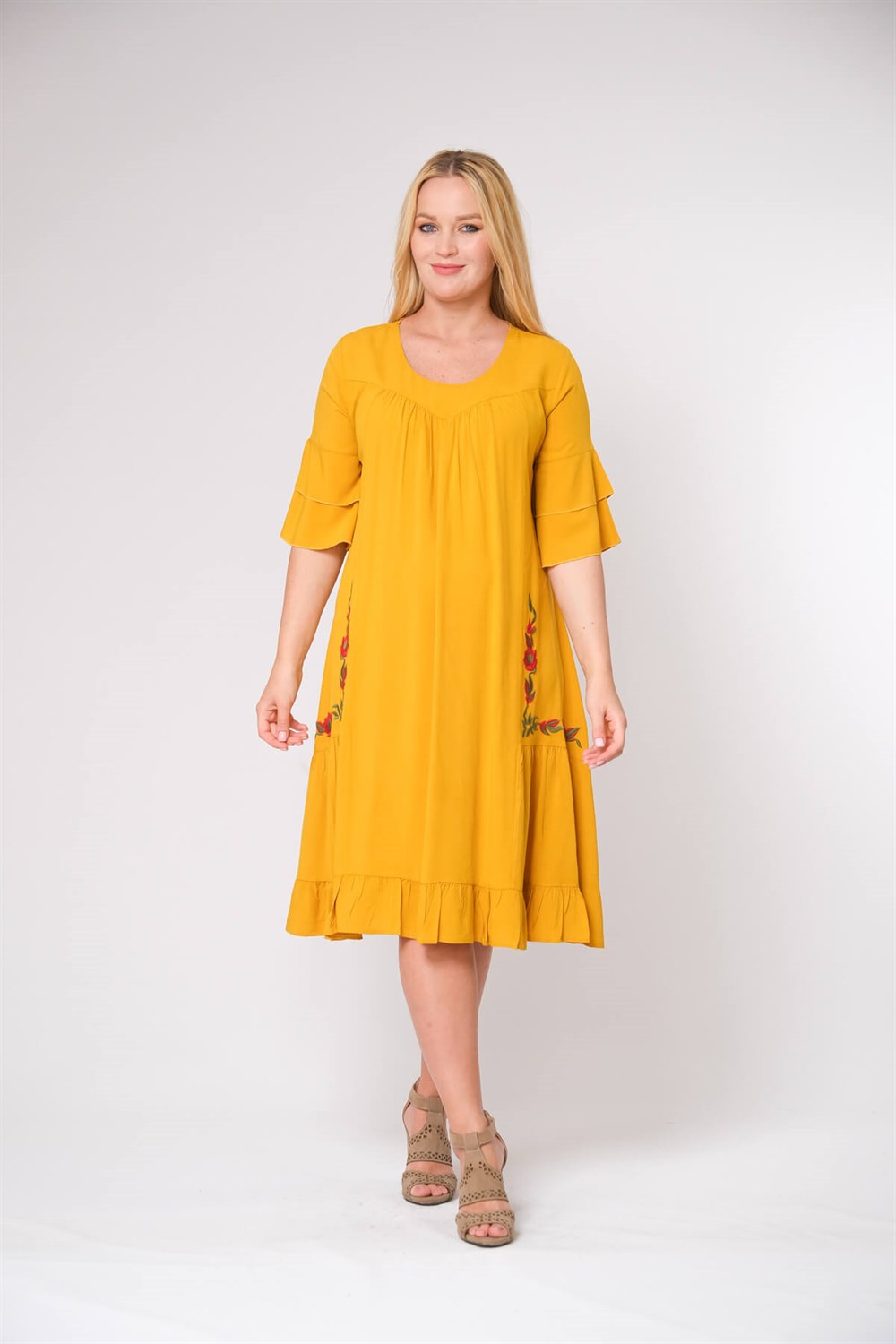 9078 - Sarı Elbise