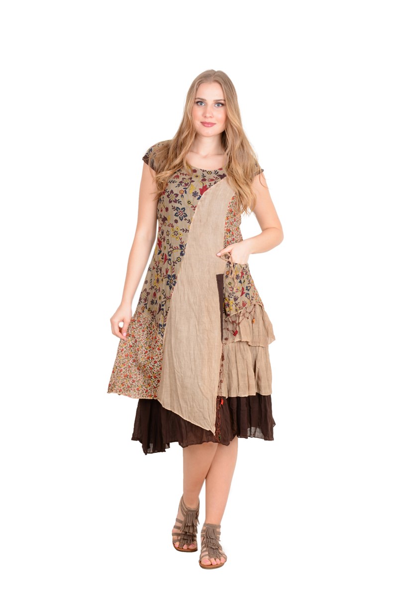 Otantik Kollu Elbise 2019