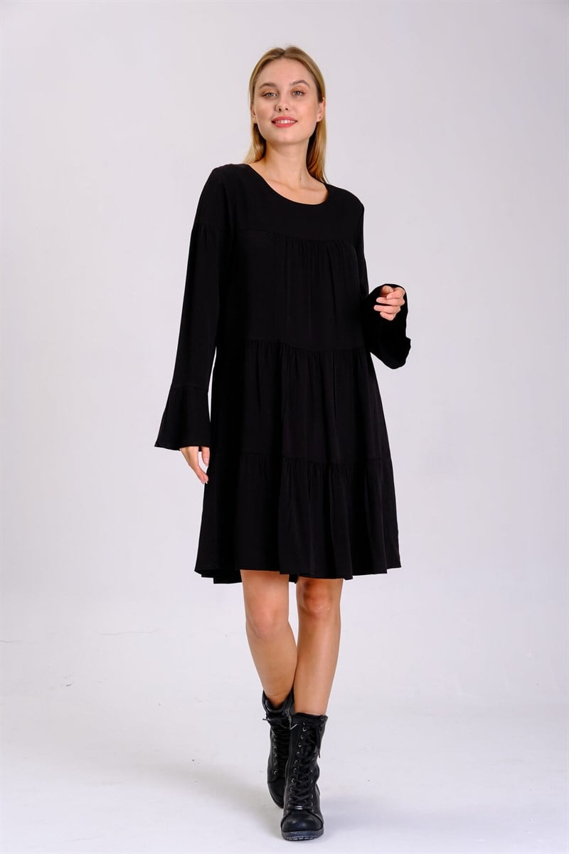 Otantik Elbise 8112 Siyah