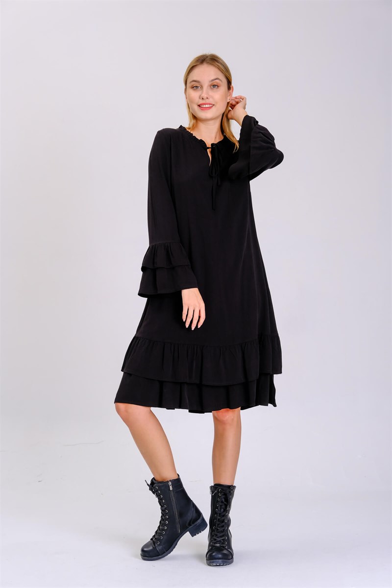 Otantik Elbise 9001 Siyah