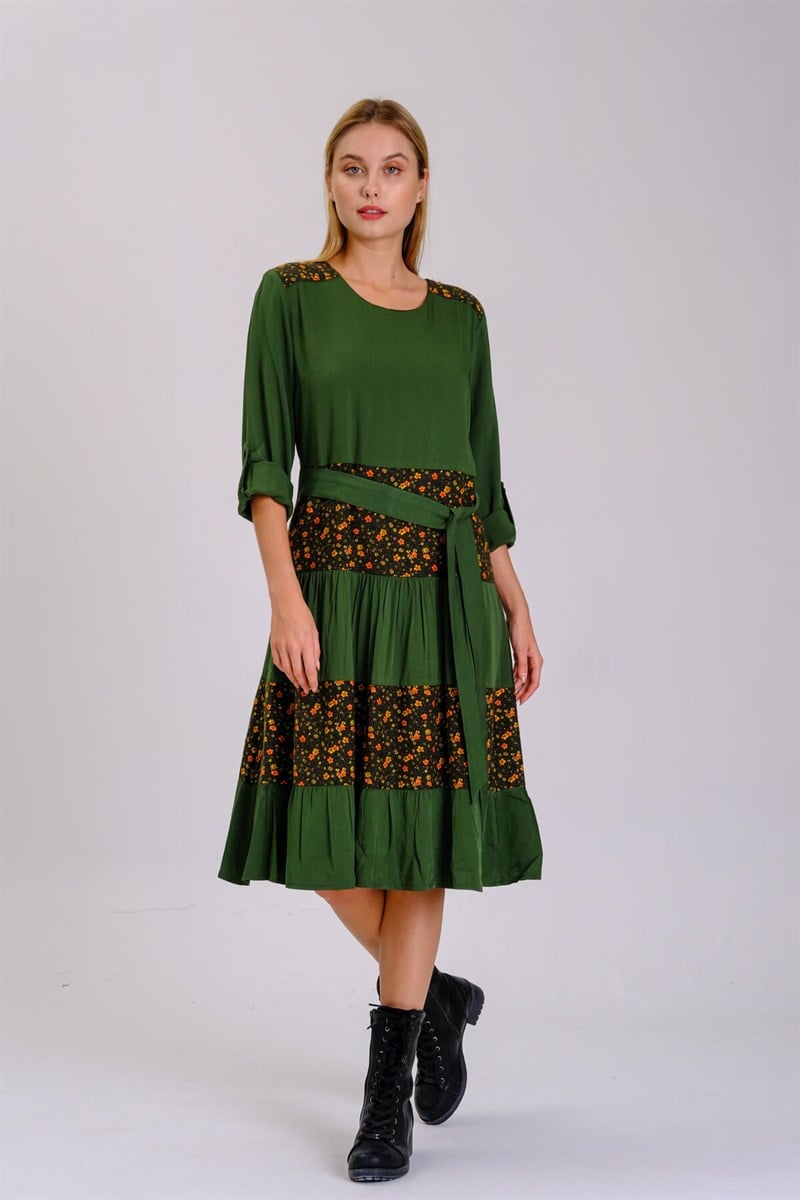 Otantik Elbise 9002 Yeşil