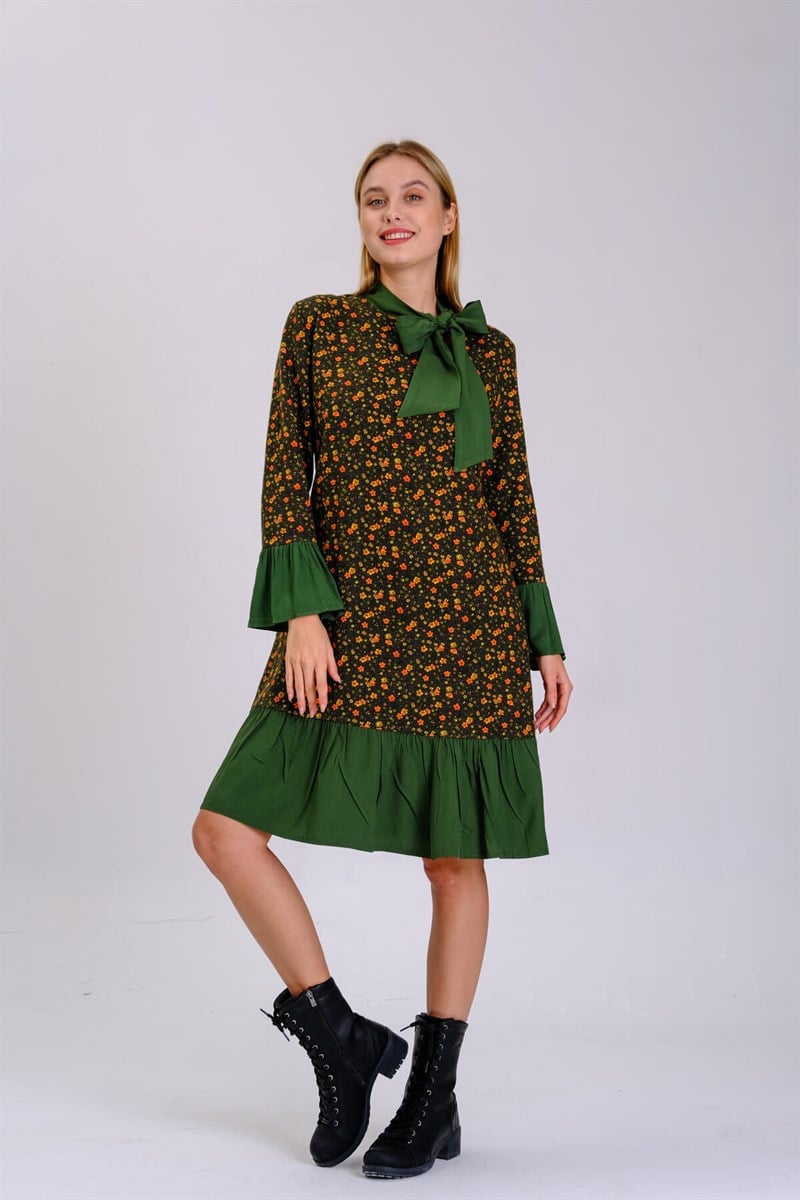 Otantik Elbise 9003 Yeşil