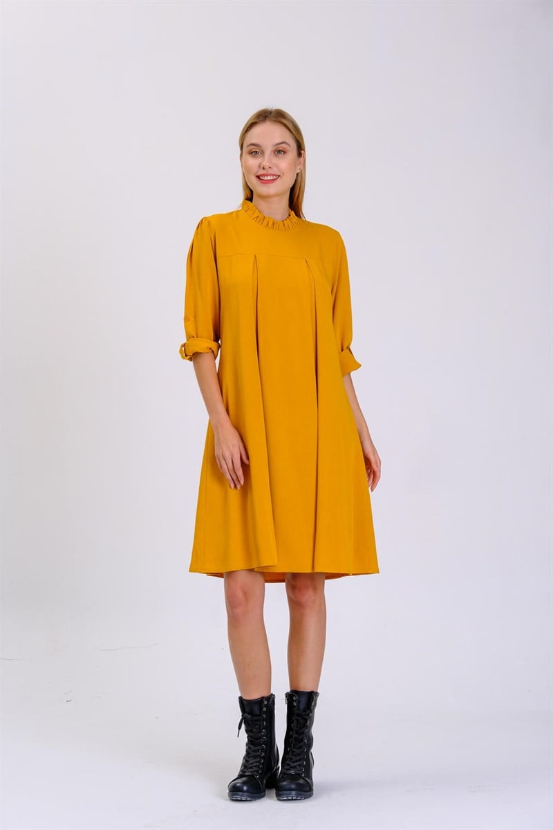 Otantik Elbise 9006 Hardal