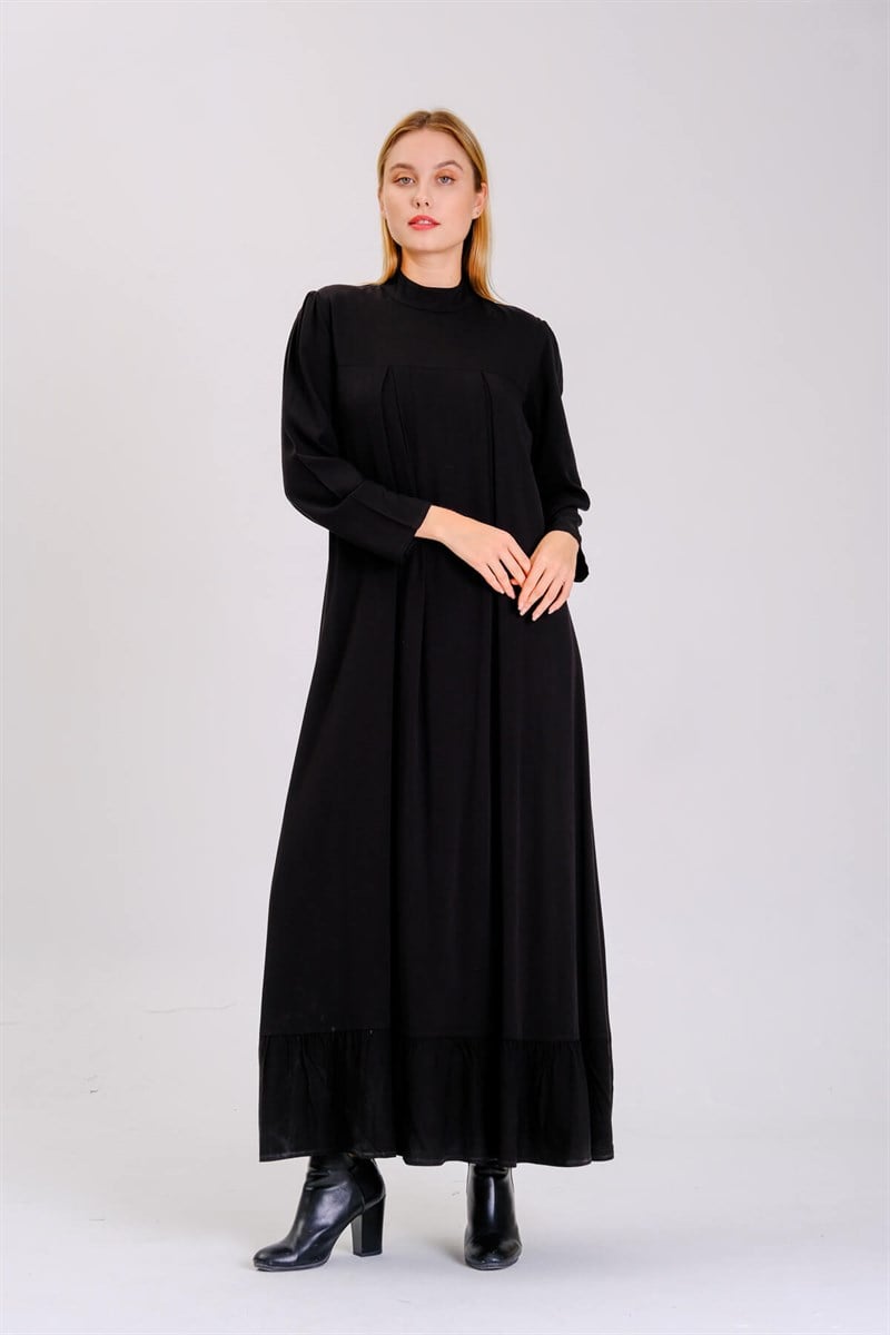 Otantik Elbise 9007 Siyah