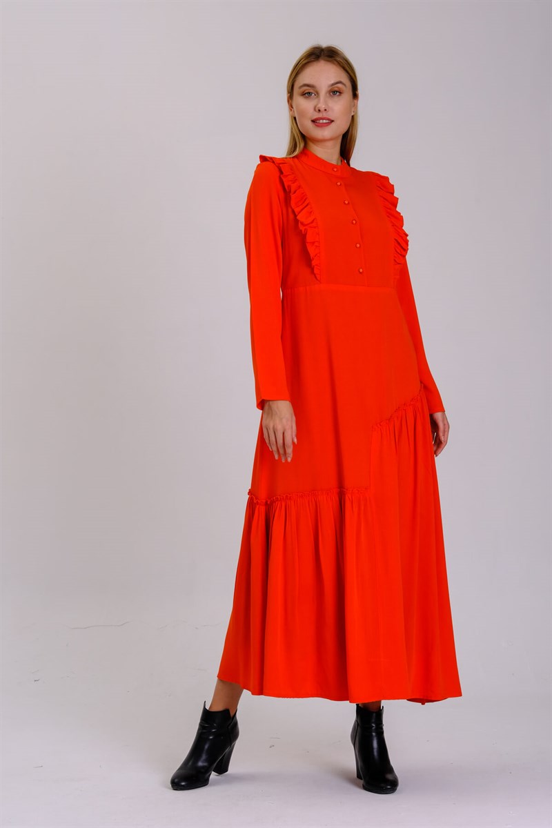 Otantik Elbise 9021 Orange