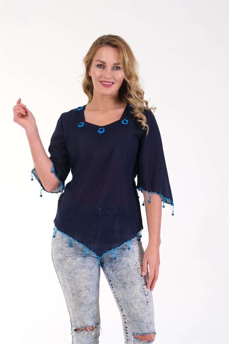 OTANTİK ETNİK GİYİM  YAZLIK ELBİSE ERC COLLECTİON 4509-L