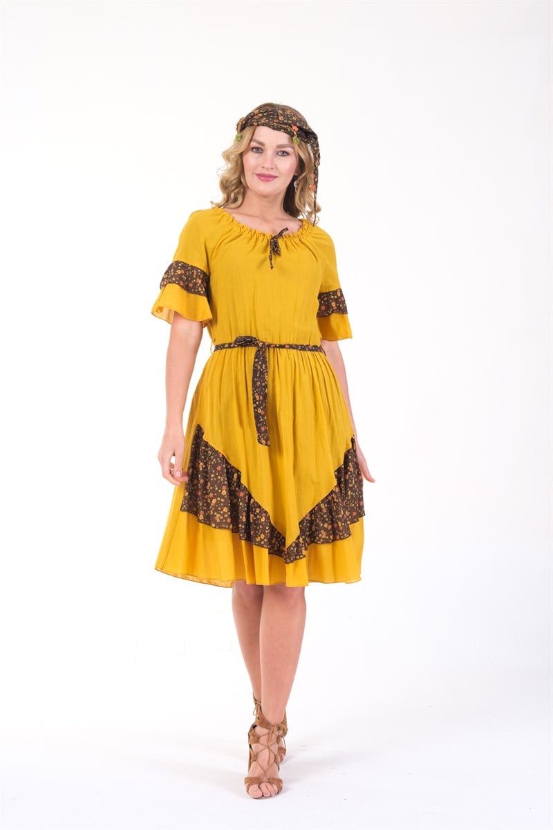 OTANTİK ETNİK GİYİM  YAZLIK ELBİSE ERC COLLECTİON 4713 H