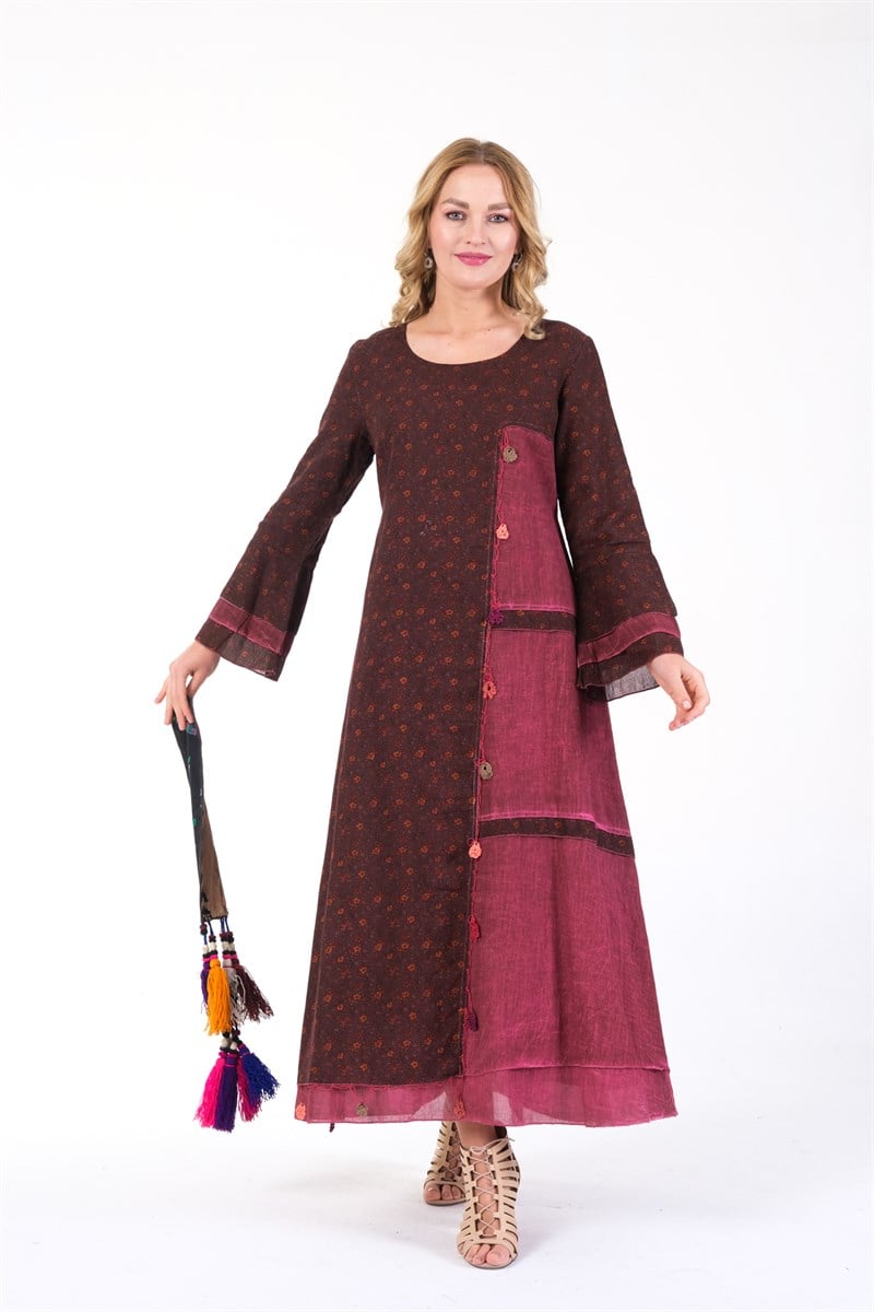 OTANTİK ETNİK GİYİM  YAZLIK ELBİSE ERC COLLECTİON 4561 BO