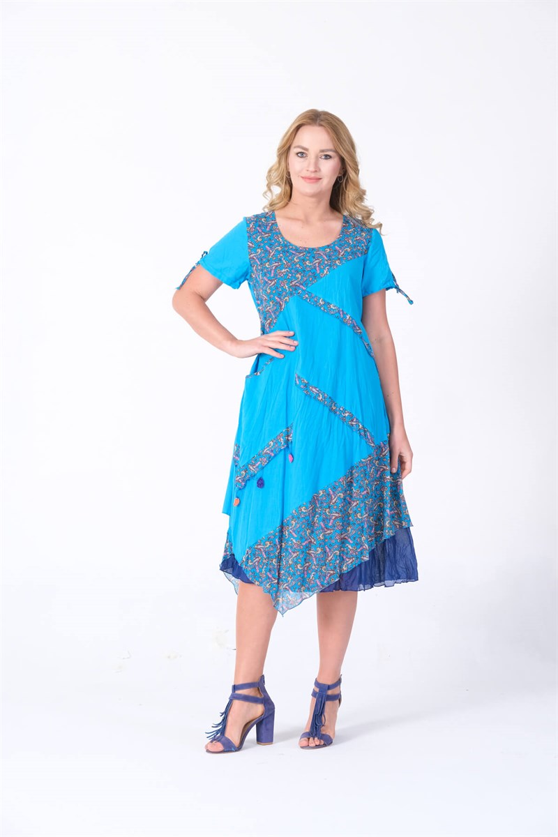 OTANTİK ETNİK GİYİM  YAZLIK ELBİSE ERC COLLECTİON 4527 T