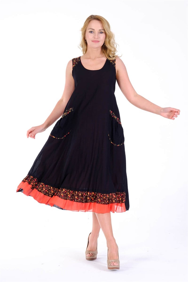 OTANTİK ETNİK GİYİM  YAZLIK ELBİSE ERC COLLECTİON 4512 K-S