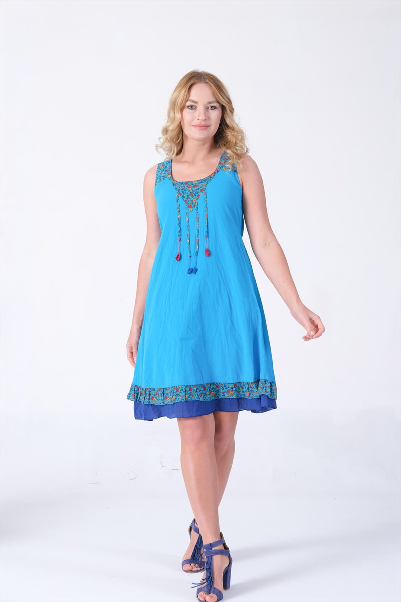 OTANTİK ETNİK GİYİM  YAZLIK ELBİSE ERC COLLECTİON 3837 T