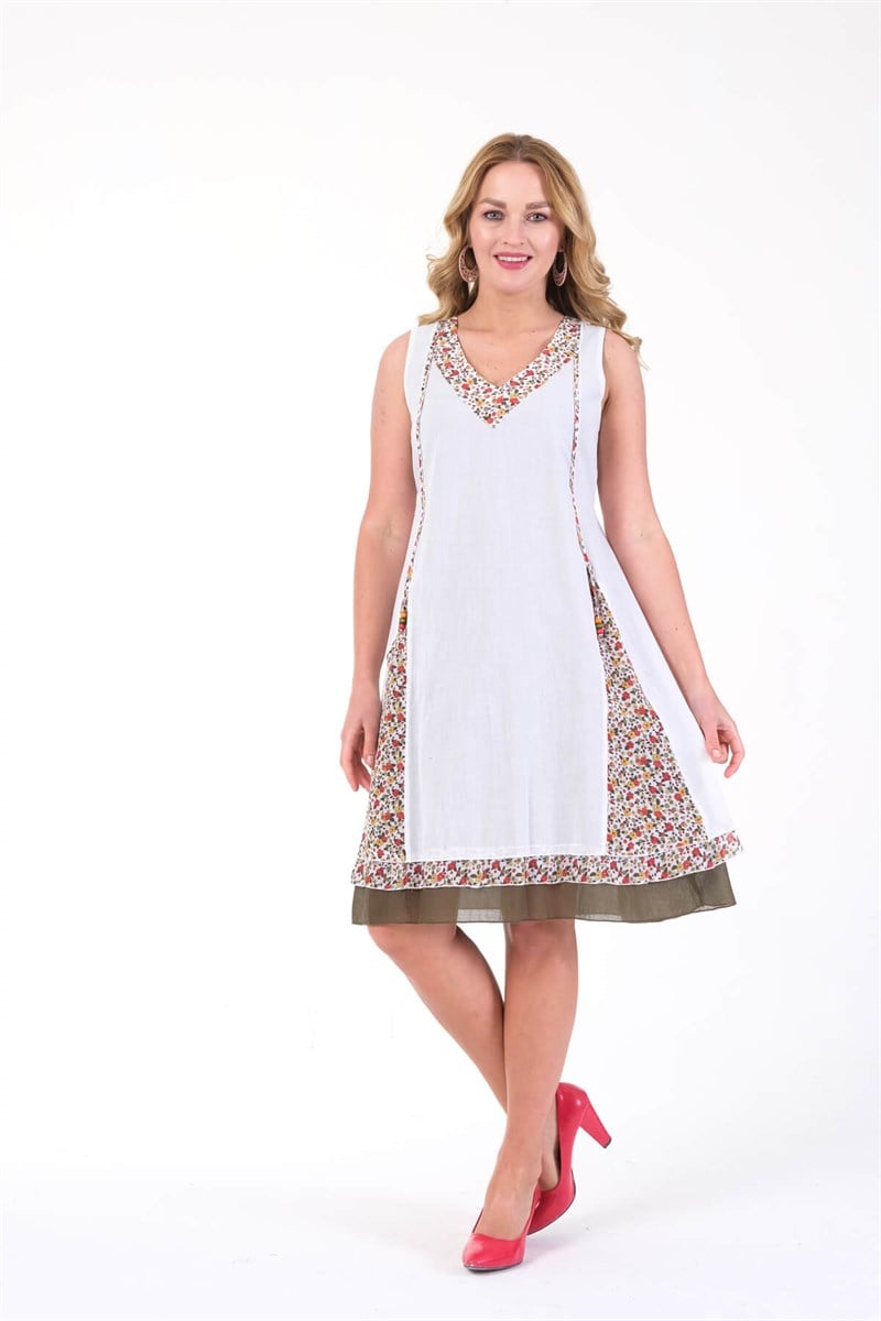 OTANTİK ETNİK GİYİM  YAZLIK ELBİSE ERC COLLECTİON 4544 BE