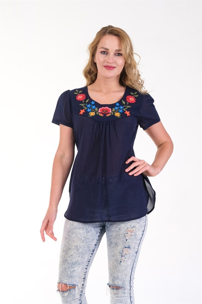 OTANTİK ETNİK GİYİM  YAZLIK ELBİSE ERC COLLECTİON 4526-L