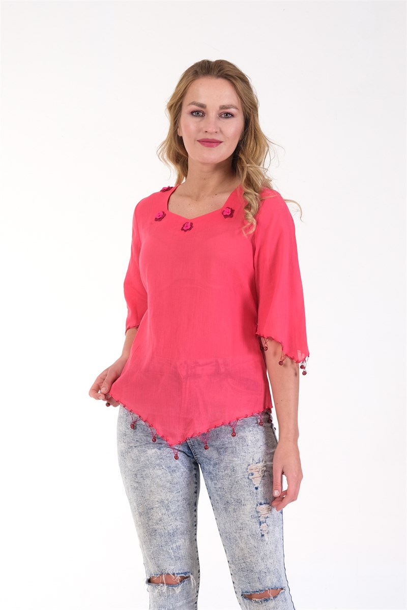 OTANTİK ETNİK GİYİM  YAZLIK ELBİSE ERC COLLECTİON 4509-F