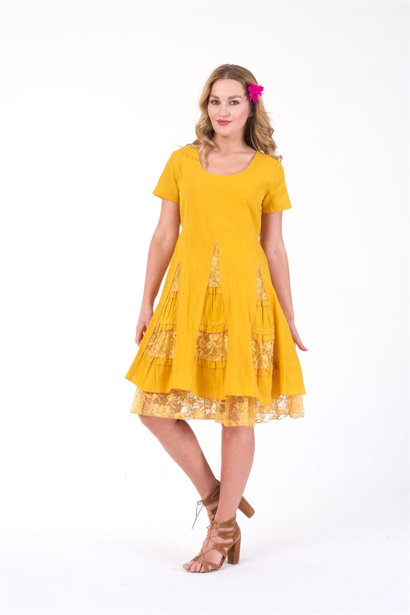 OTANTİK ETNİK GİYİM  YAZLIK ELBİSE ERC COLLECTİON 3856 SA