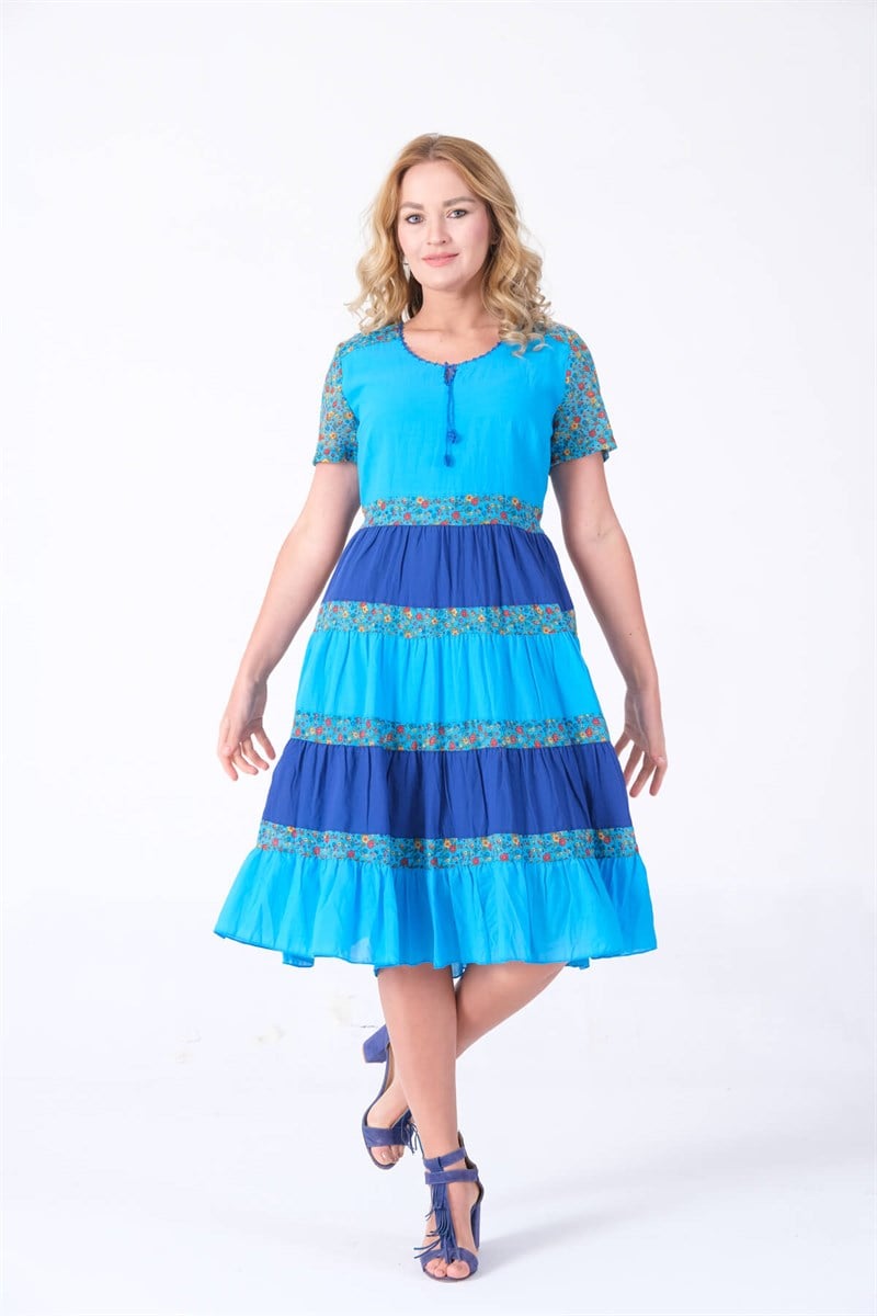 OTANTİK ETNİK GİYİM  YAZLIK ELBİSE ERC COLLECTİON 4517 T