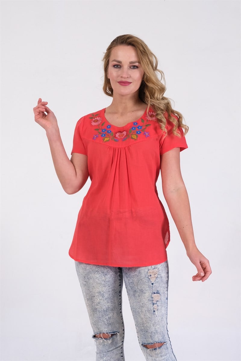 OTANTİK ETNİK GİYİM  YAZLIK ELBİSE ERC COLLECTİON 4526-ME