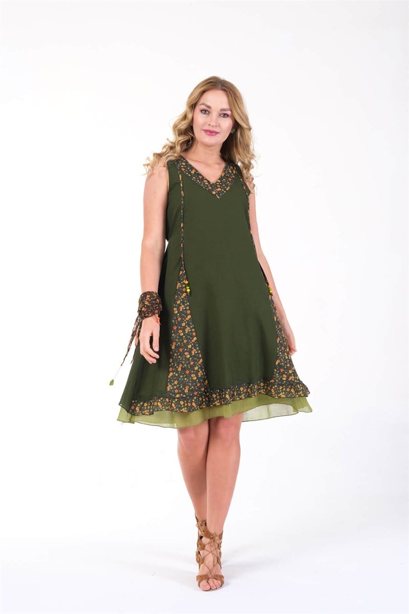 OTANTİK ETNİK GİYİM  YAZLIK ELBİSE ERC COLLECTİON 4544 KY