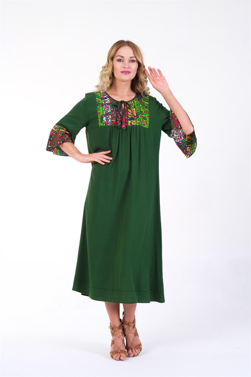 OTANTİK YAZLIK PAMUKLU ELBİSE ERC COLLECTİON 4704 Y