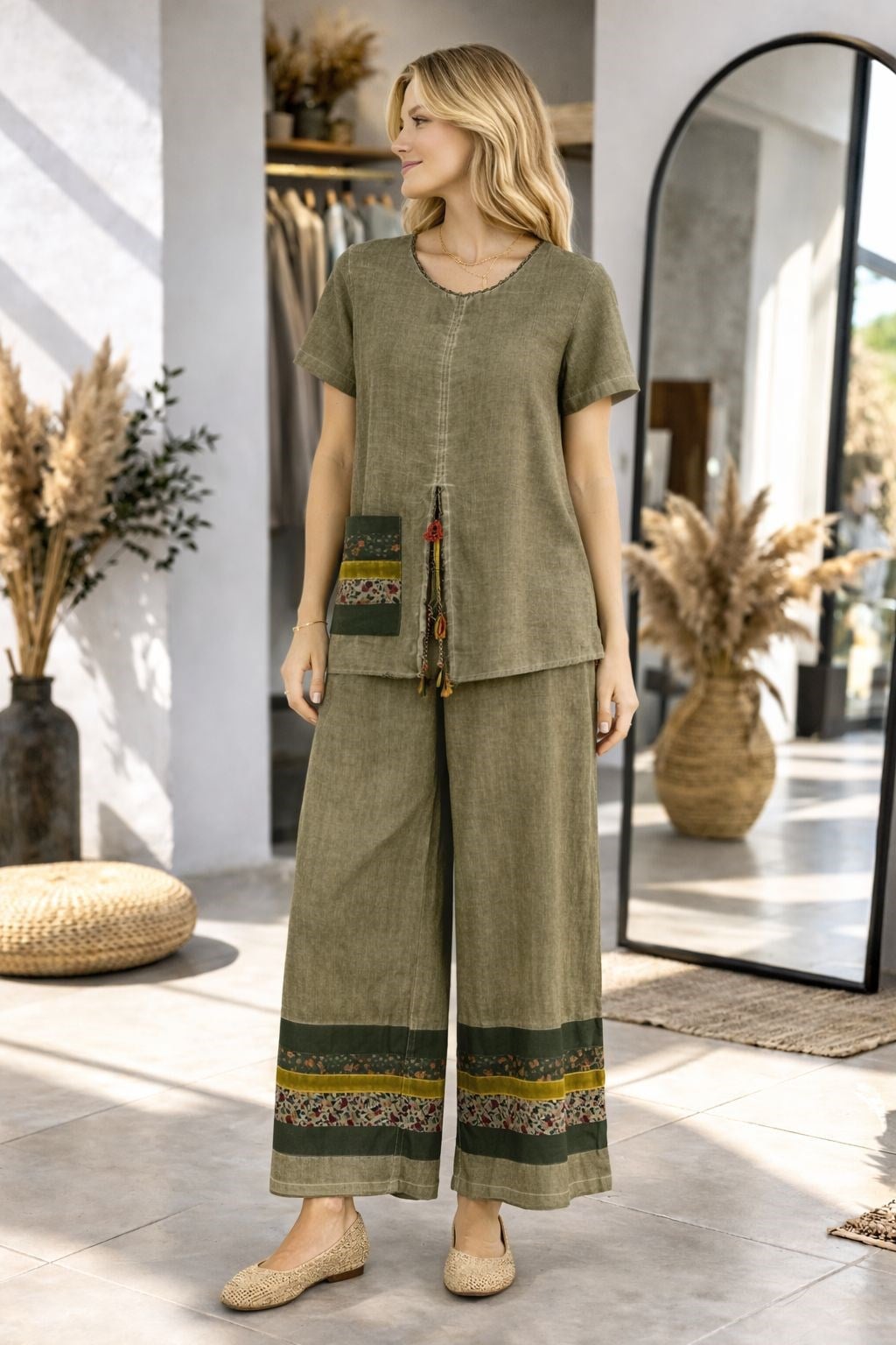 1513 Haki Pantolon-Üst Takım