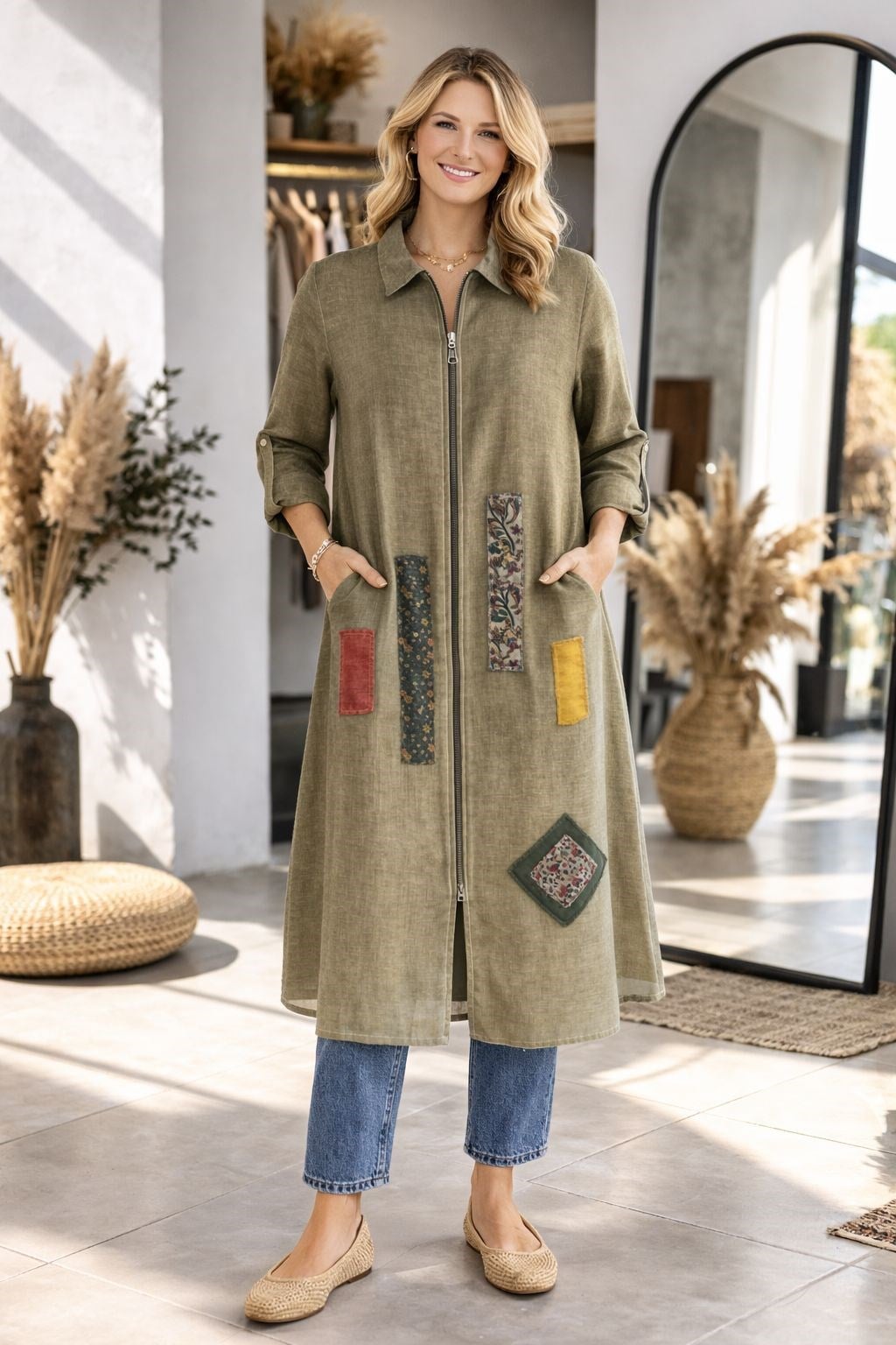 1560 Peçli Haki Dış Giyim