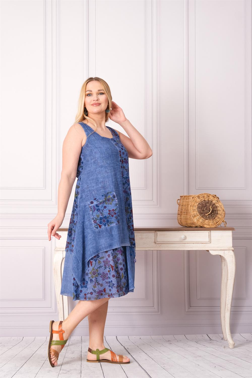 2018 Saks Mavisi Elbise