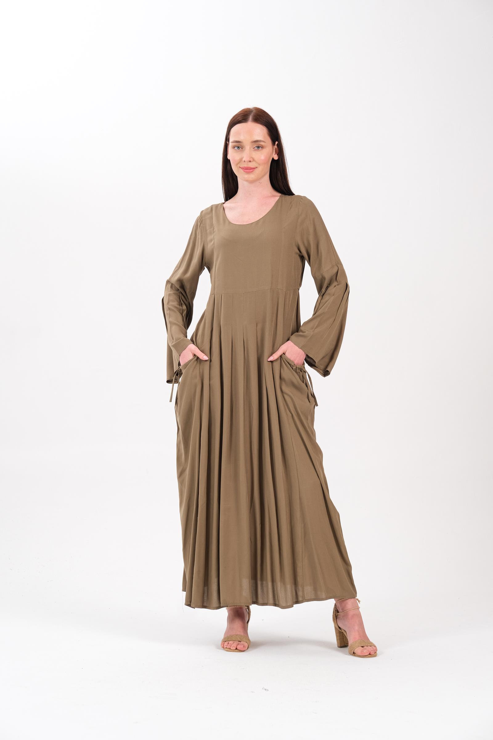 2061 Viskon Haki Elbise