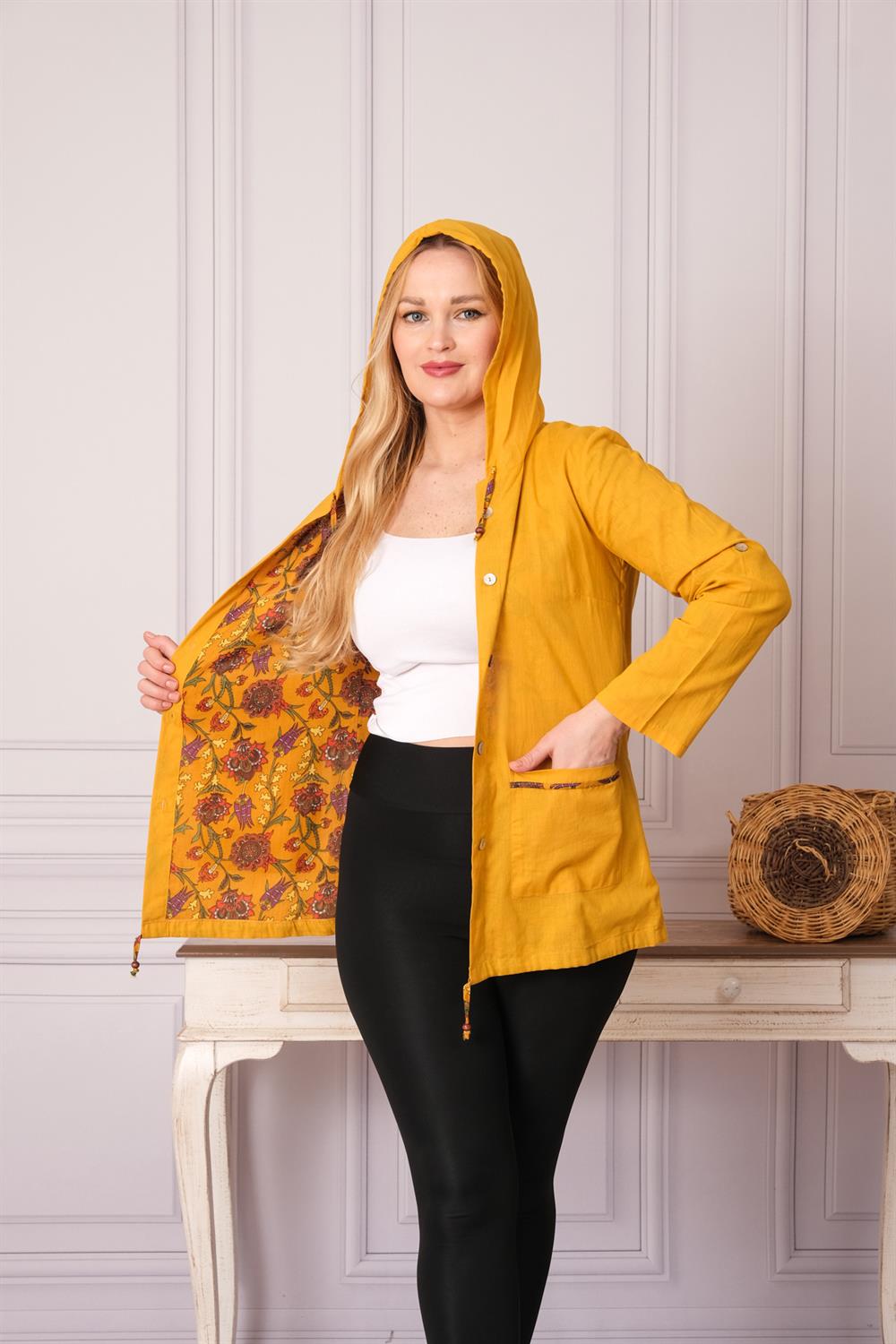 4635 Hardal Çift Taraflı Kısa Kap