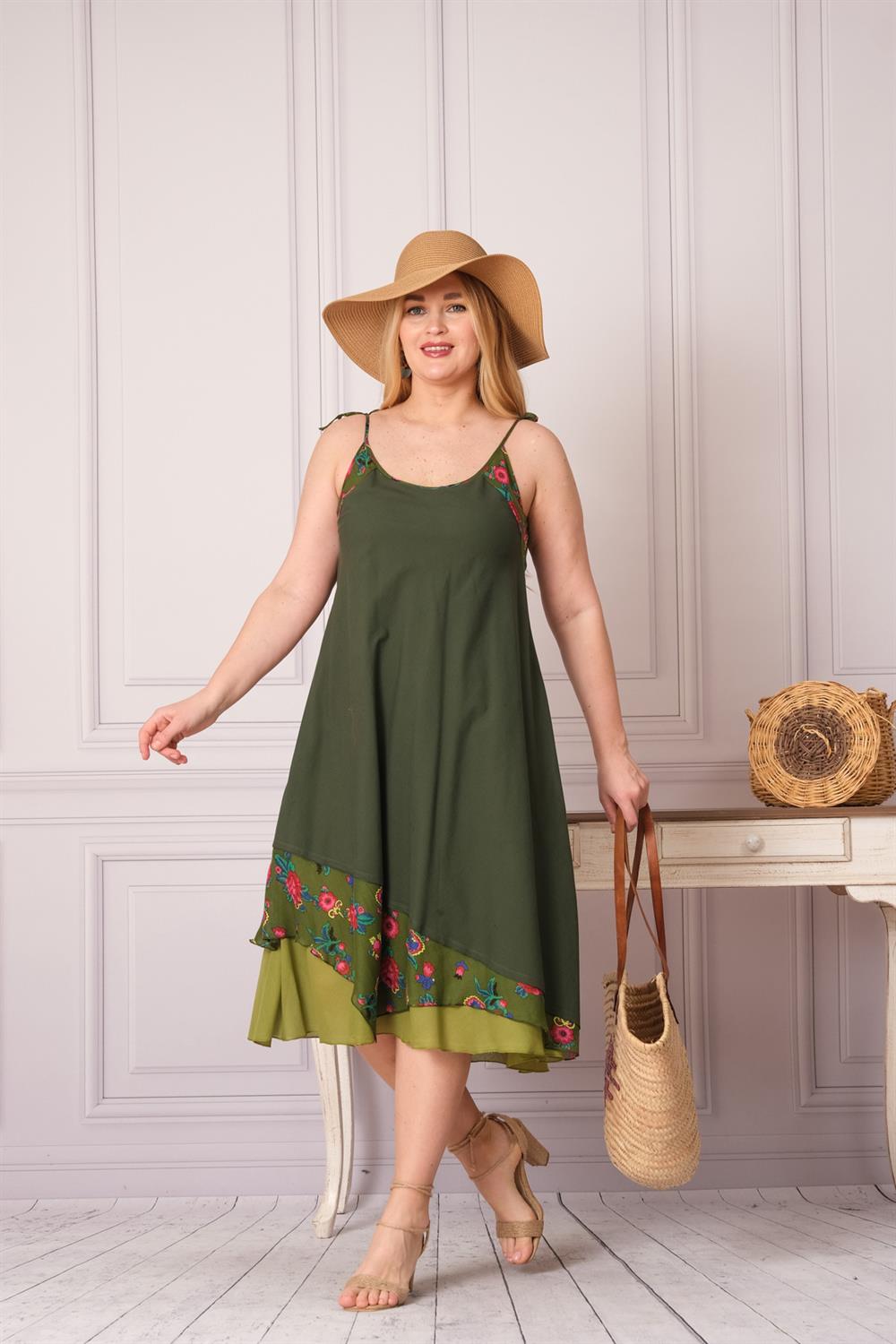 4662 K.Yeşil - A.Yeşil Elbise