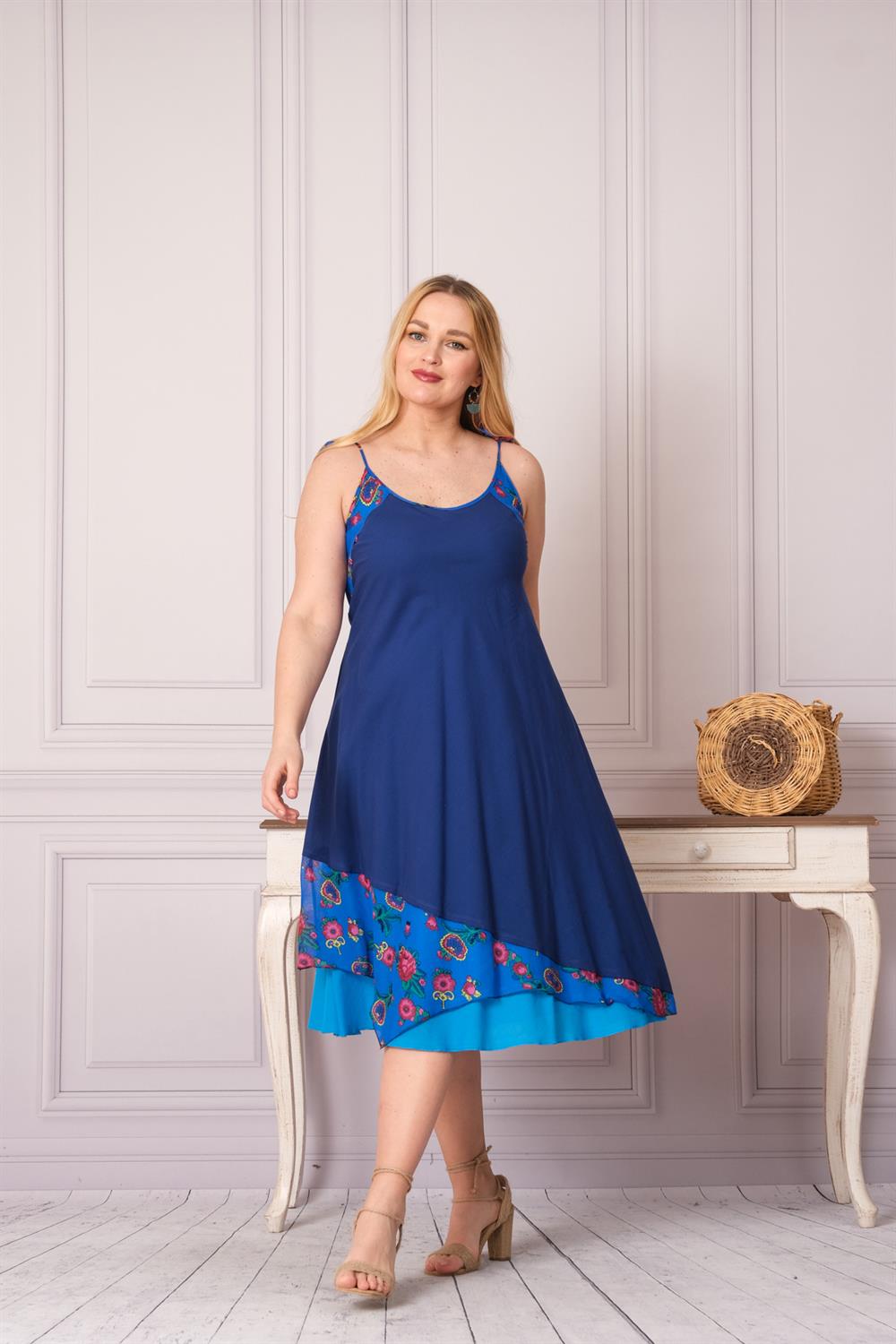 4662 Saks Mavisi Elbise