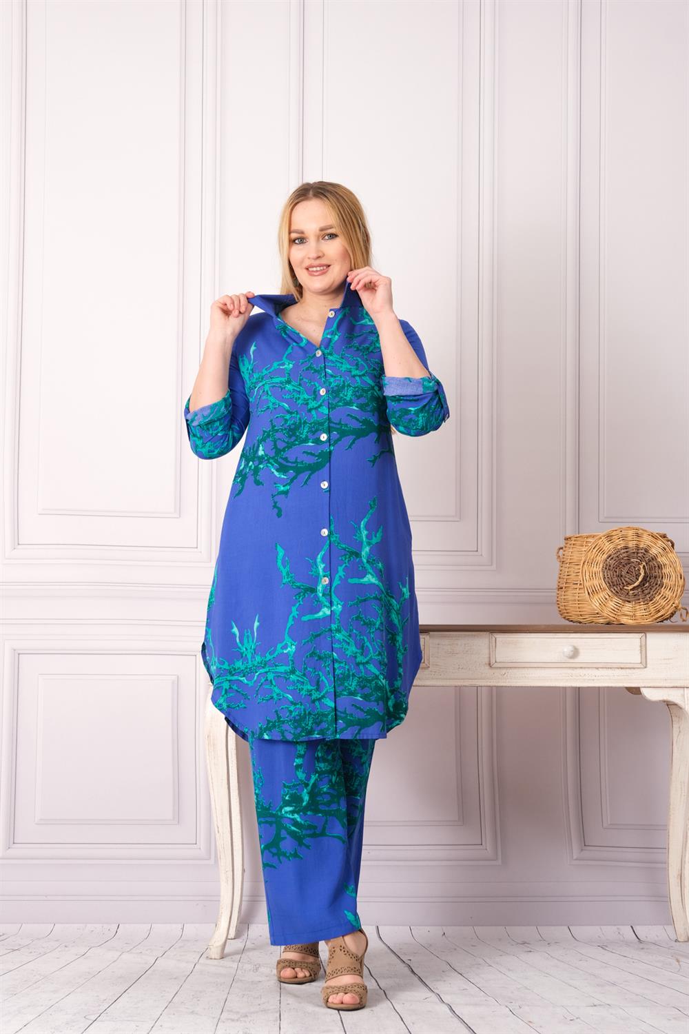 4748 Mor Desenli Takım