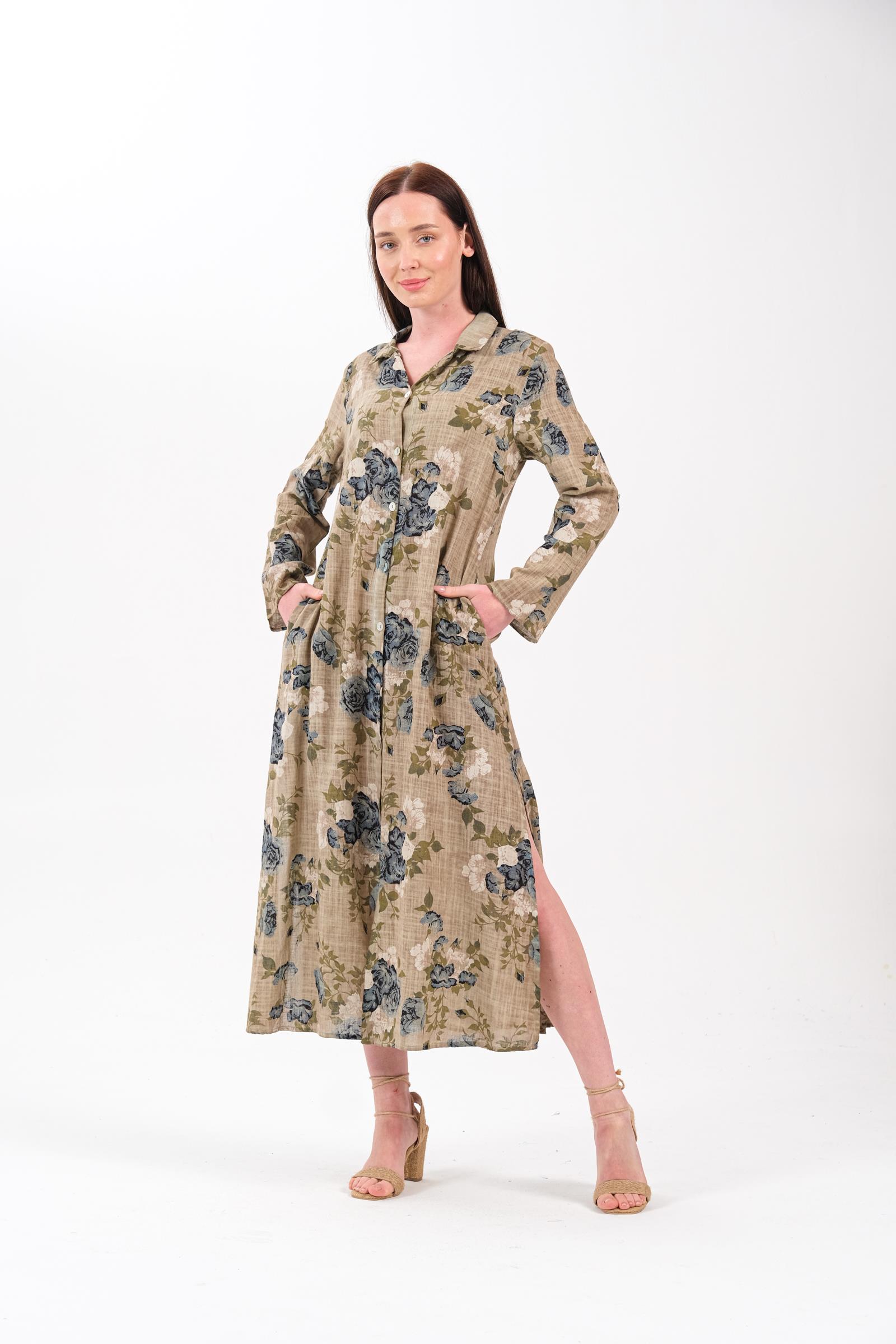 4748 Yıkamalı Desenli Camel Kap