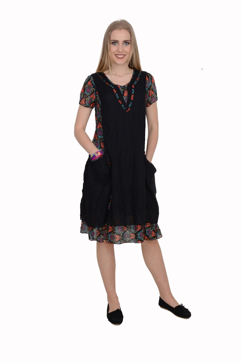 Otantik / Etnik Giyim-810-Siyah