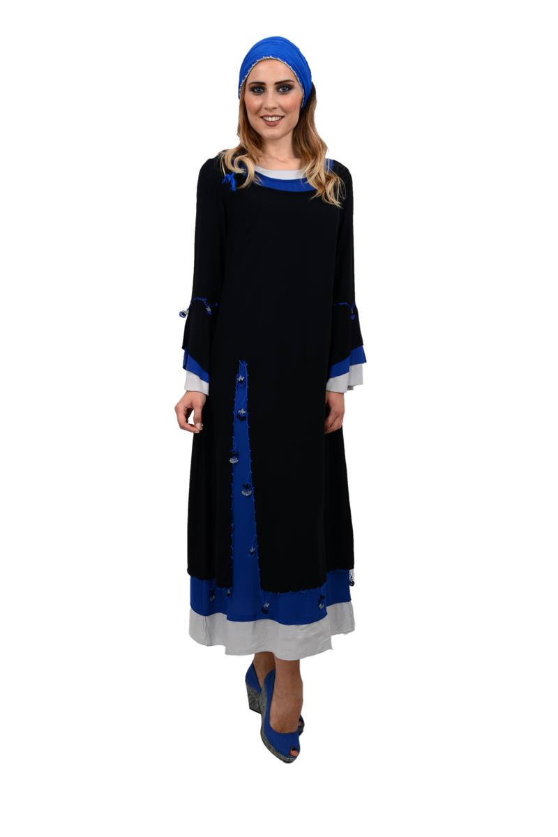 529-OTANTİK ÜÇ YAKALI ELBİSE