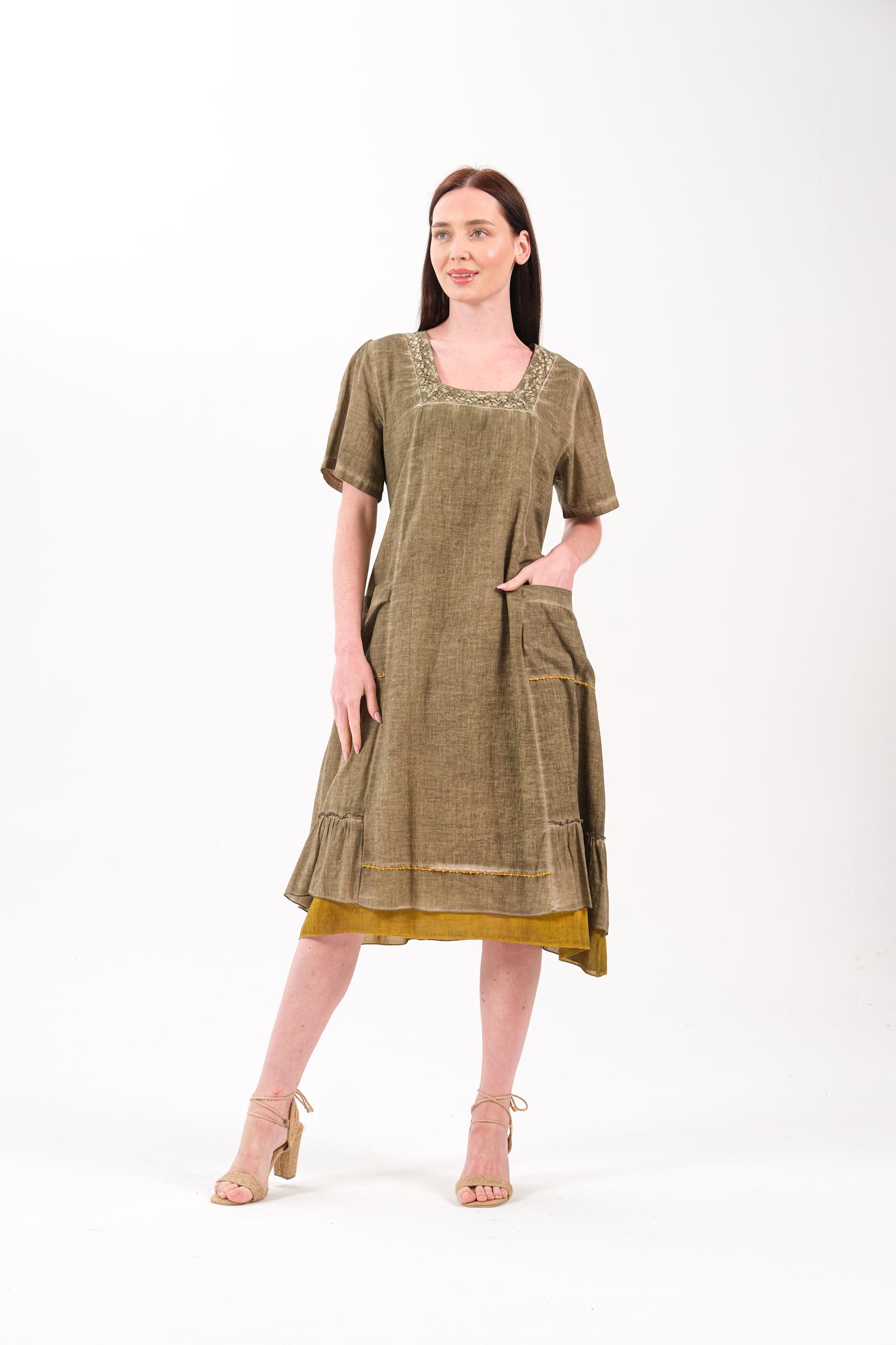 8008 Battal Haki Elbise