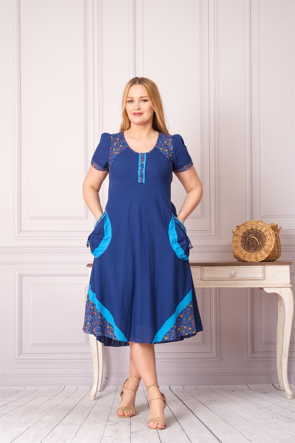 9080 Saks Mavisi Elbise