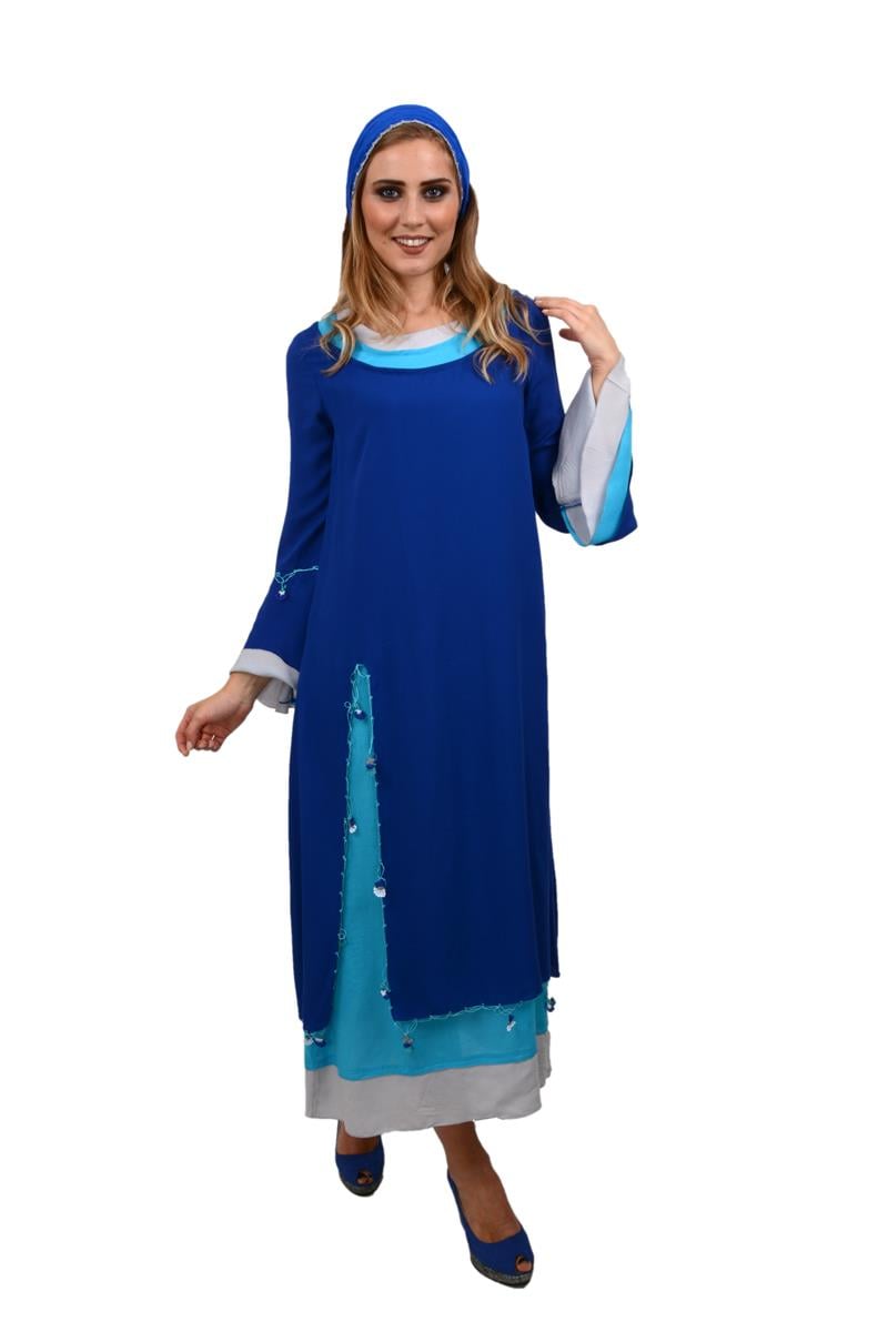 529-OTANTİK ÜÇ YAKALI ELBİSE