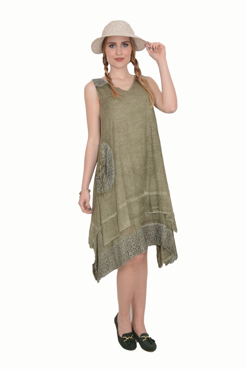 Otantik /Etnik Giyim-538-Haki