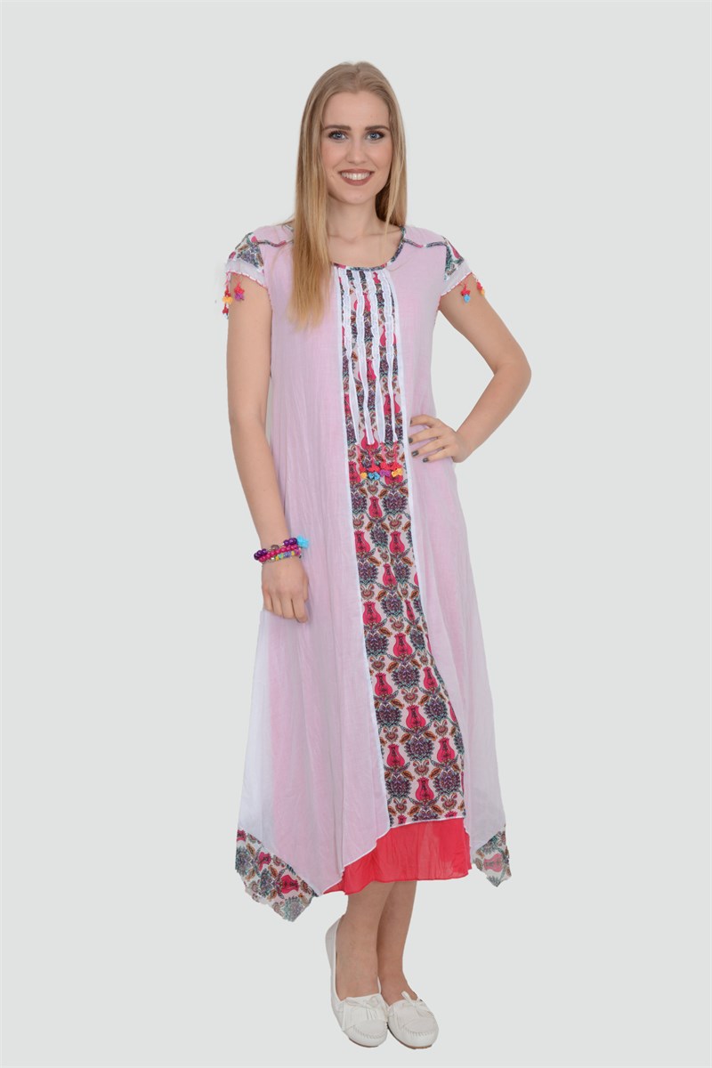 Otantik / Etnik Giyim-813-Beyaz