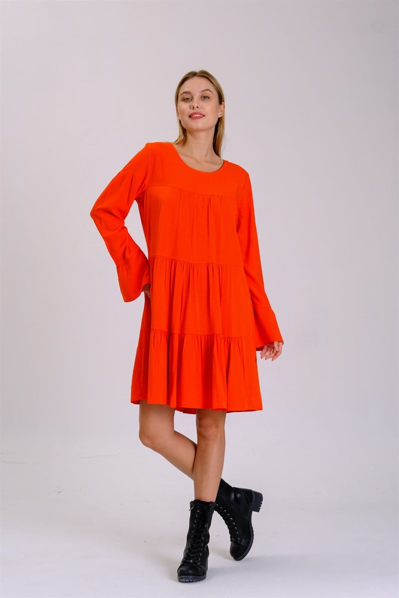 Otantik Elbise 8112 Orange