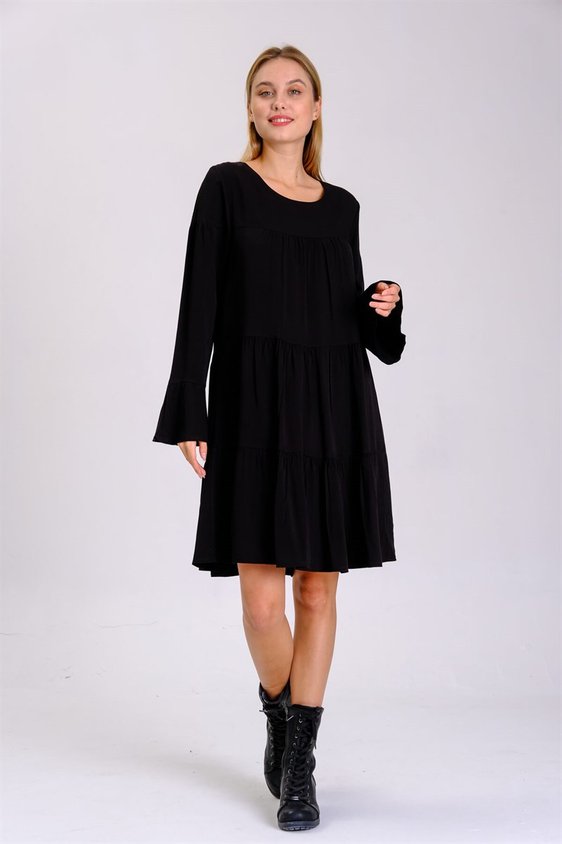 Otantik Elbise 8112 Siyah