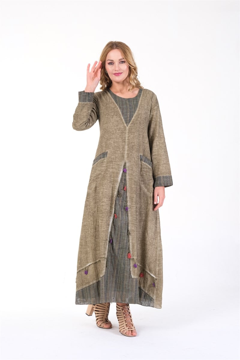 OTANTİK ETNİK GİYİM  YAZLIK ELBİSE ERC COLLECTİON 4585 H